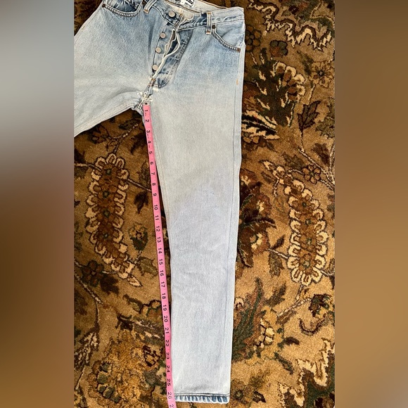 ReDone X Levis High Waist Denim Jeans tiny size 24 - Picture 3 of 7